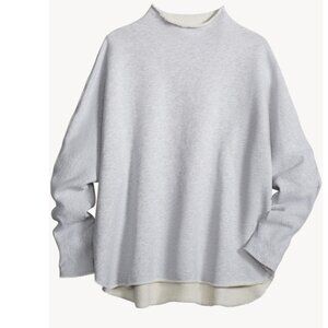 Frank & Eileen NWOT Effie Long-Sleeve Funnel Neck Triple Fleece Capelet small